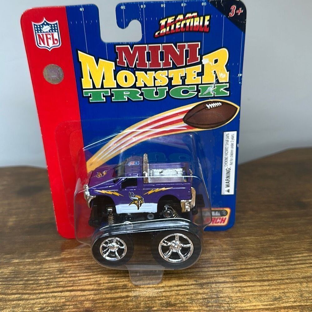 NFL Minnesota Vikings‎ Mini-Monster Truck, New 2005 Issue Team Collectible